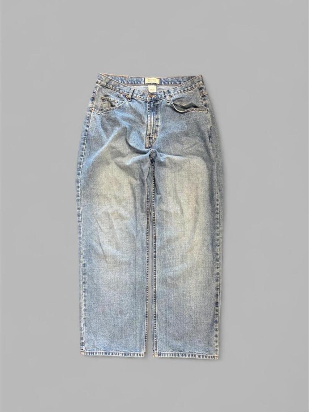 Vintage Faded Light Wash Baggy Jeans